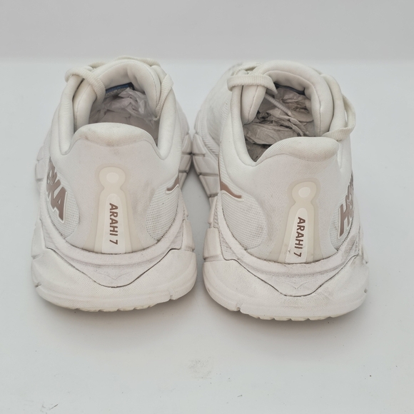 Hoka Arahi 7 Women's Running Shoes, White, US 6B – Preowned - Picture 7 of 13